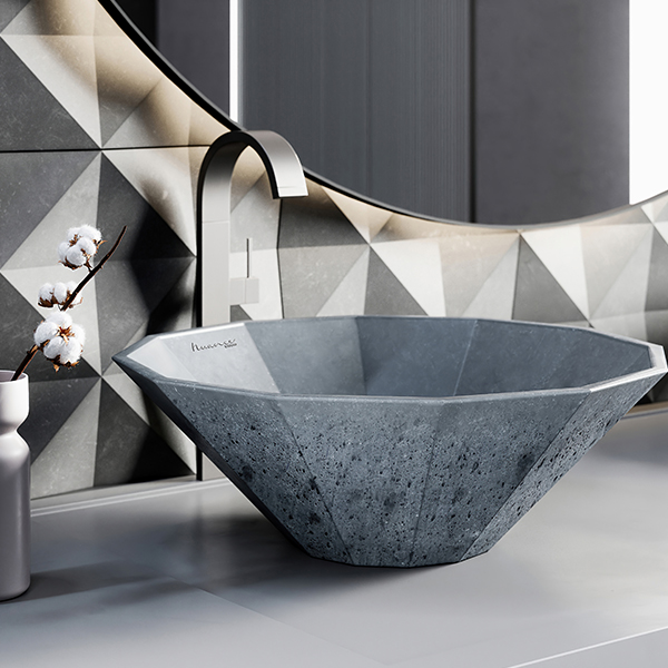 designer wash basins with cement finishes