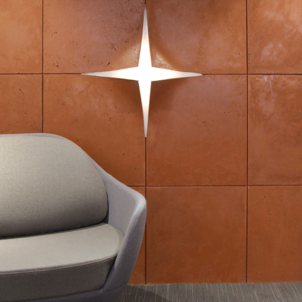 wall panels in cement finishes for interior decor
