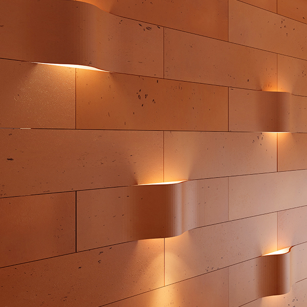 wall decorating with exposed concrete 